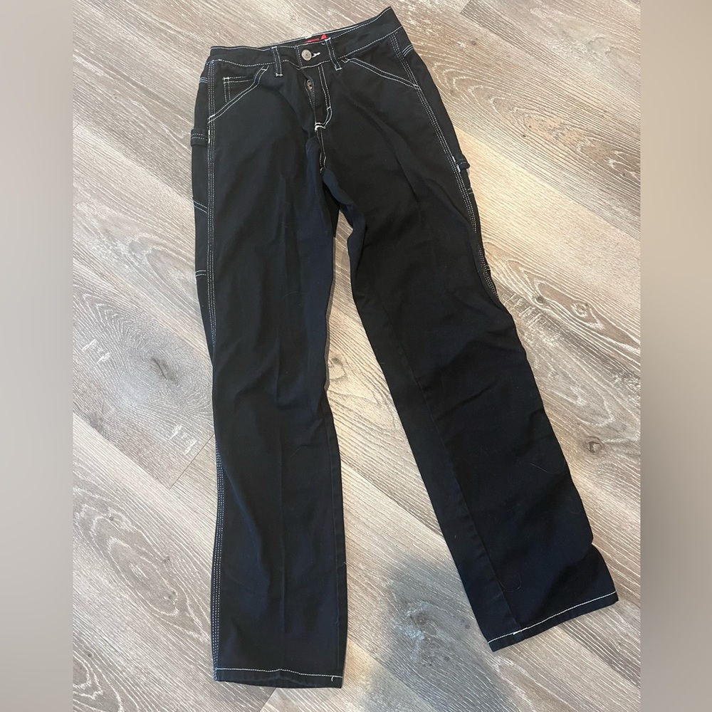 Women’s Dickies Carpenter Black Jeans / 24
